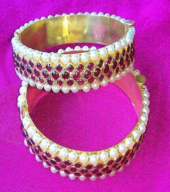 Real kempu temple jewellery bangles