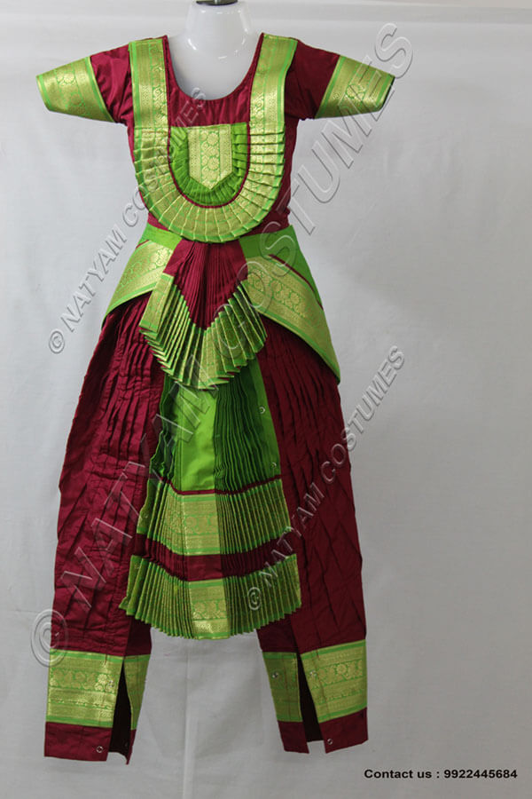 bharatanatyam dress fan