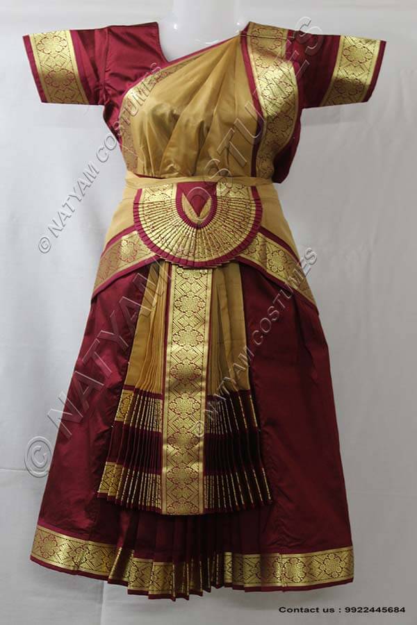 Bharatanatyam dress skirt fan