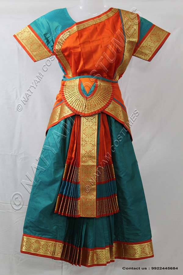 Bharatanatyam dress skirt fan