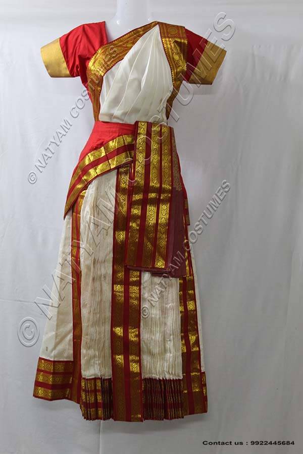 Bharatanatyam dress davani skirt