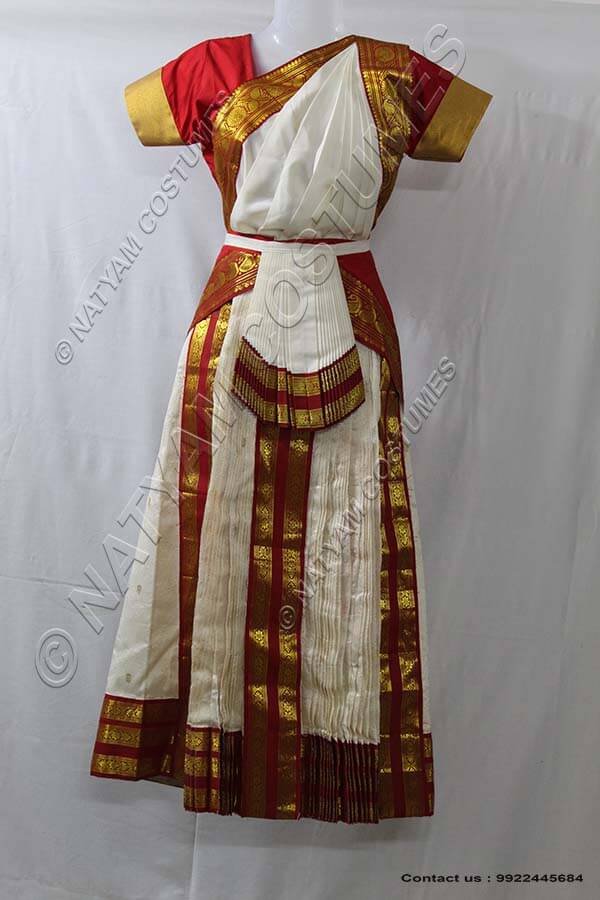 Bharatanatyam dress davani skirt