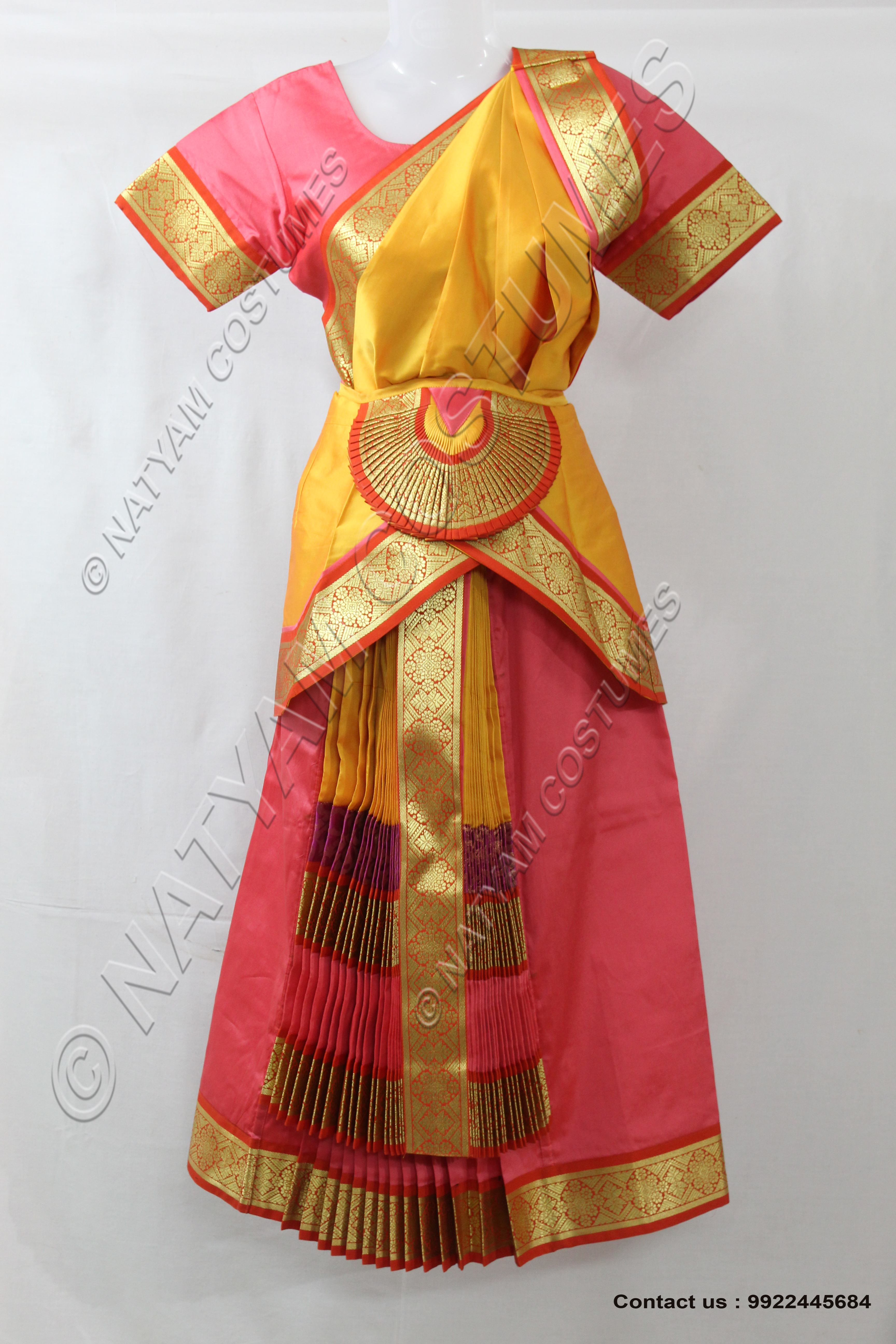 Bharatanatyam dress pallu skirt