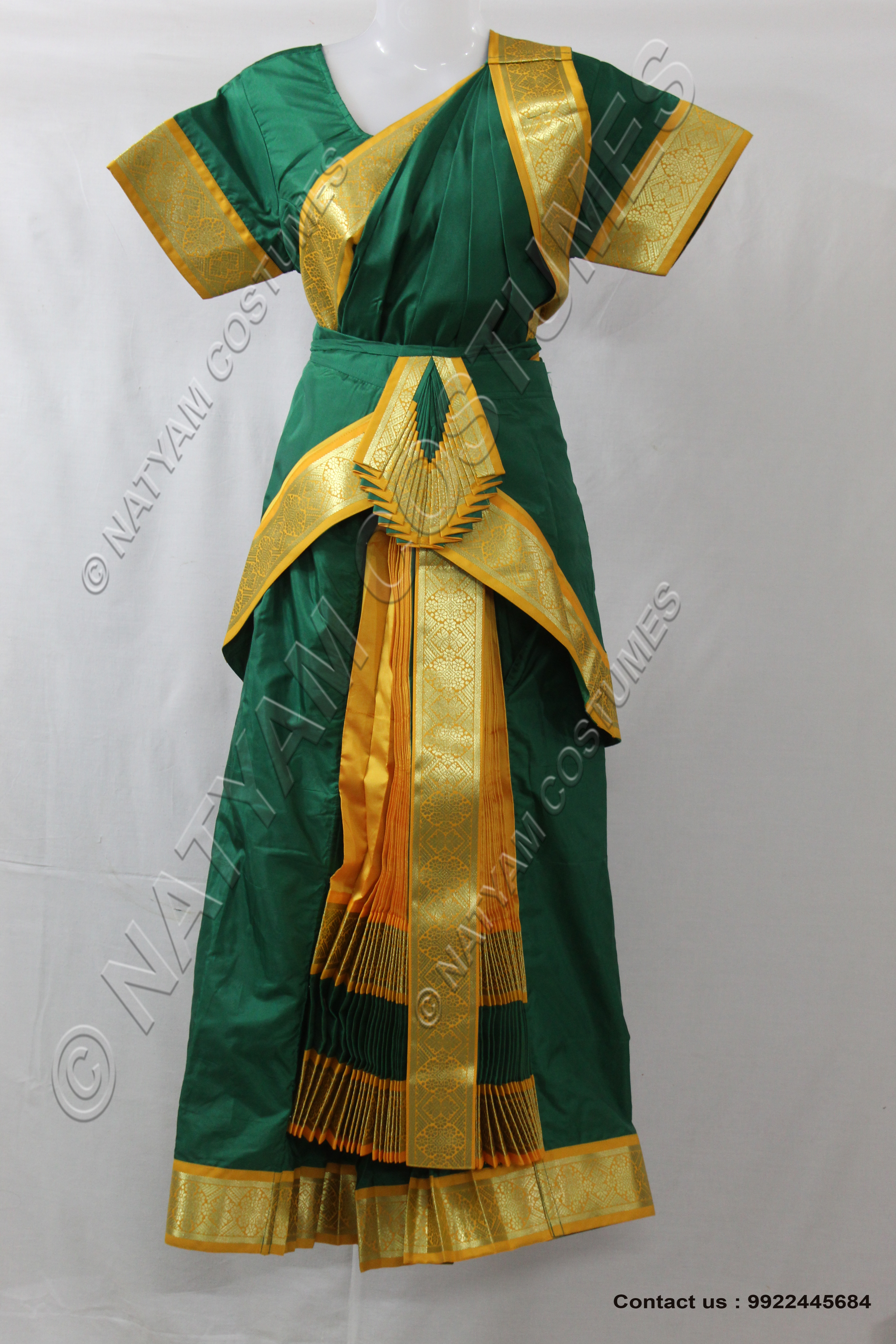 Bharatanatyam dress pallu skirt