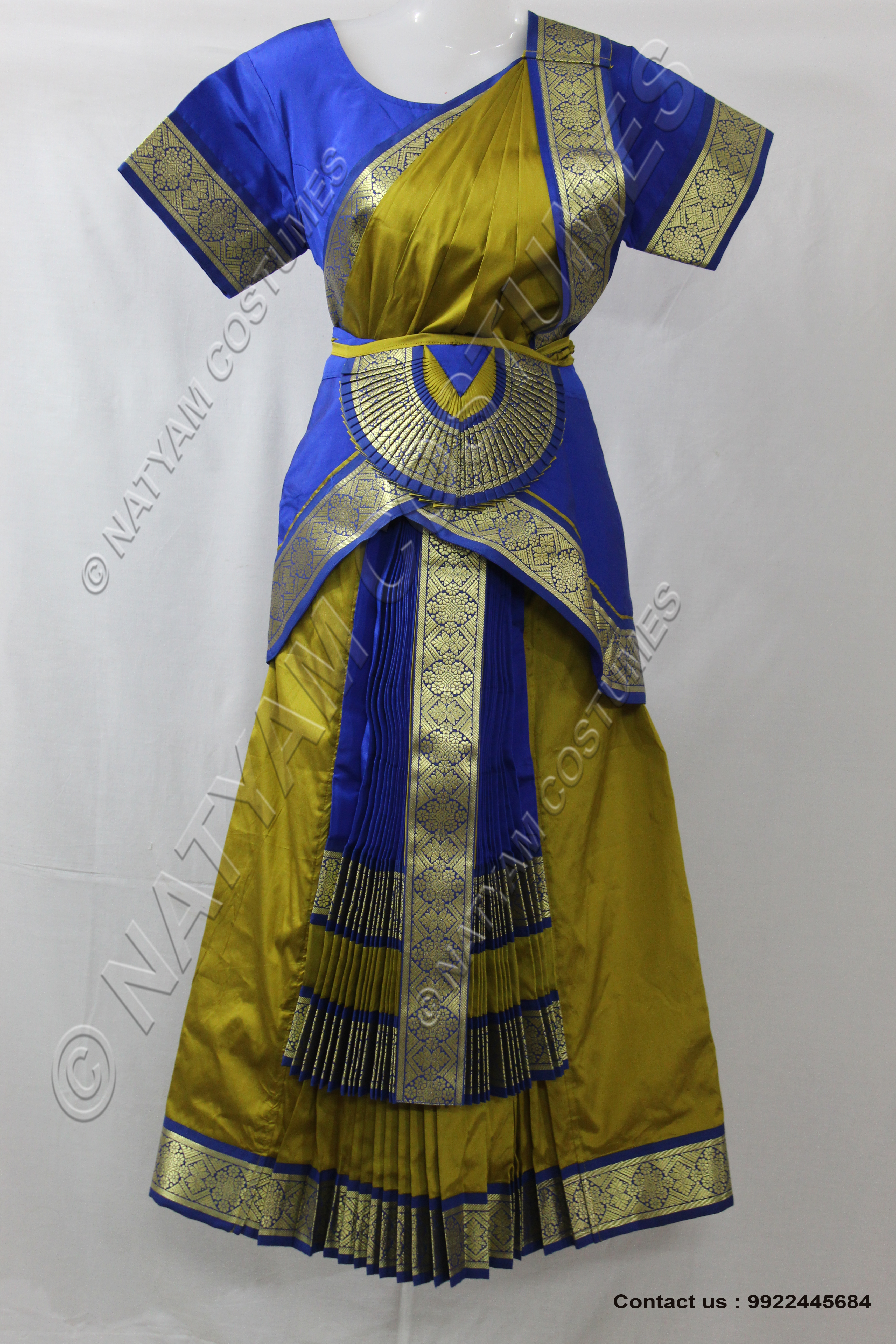 Bharathanatyam dress pallu skirt