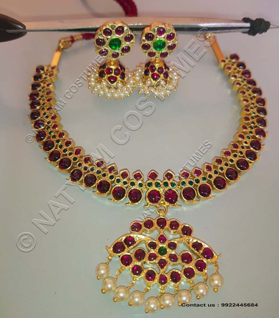 Real temple jewellery - Chocker necklace