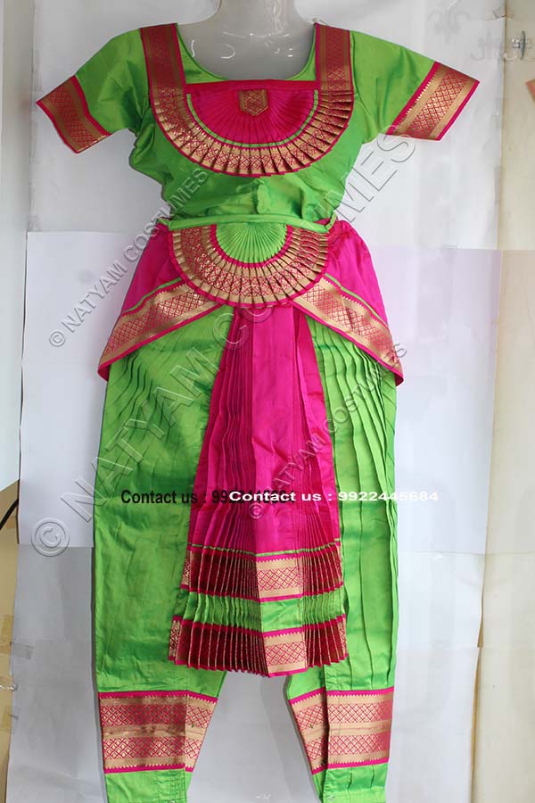 Bharatanatyam Dance Dress - Pyjama 3
