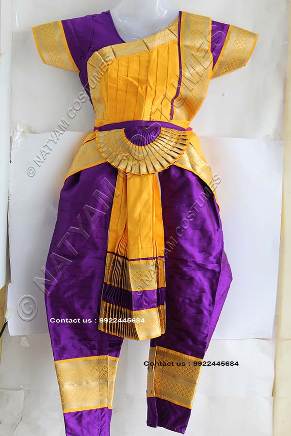 Bharatanatyam Dance Dress - Pyjama 7