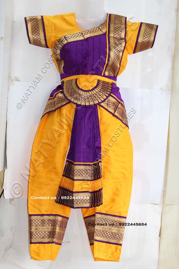Bharatanatyam Dance Dress - Pyjama 5