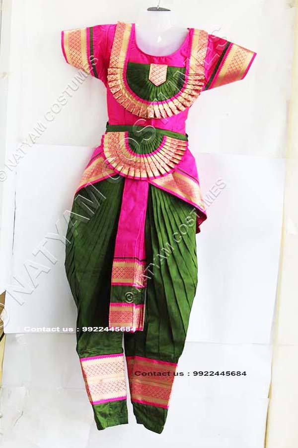 Green Bharatanatyam costume