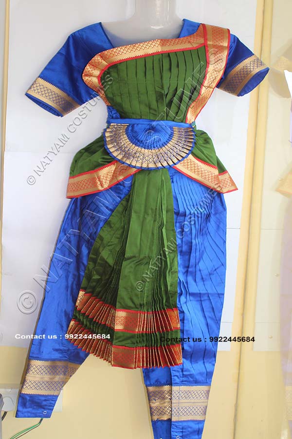 blue Bharatanatyam dress