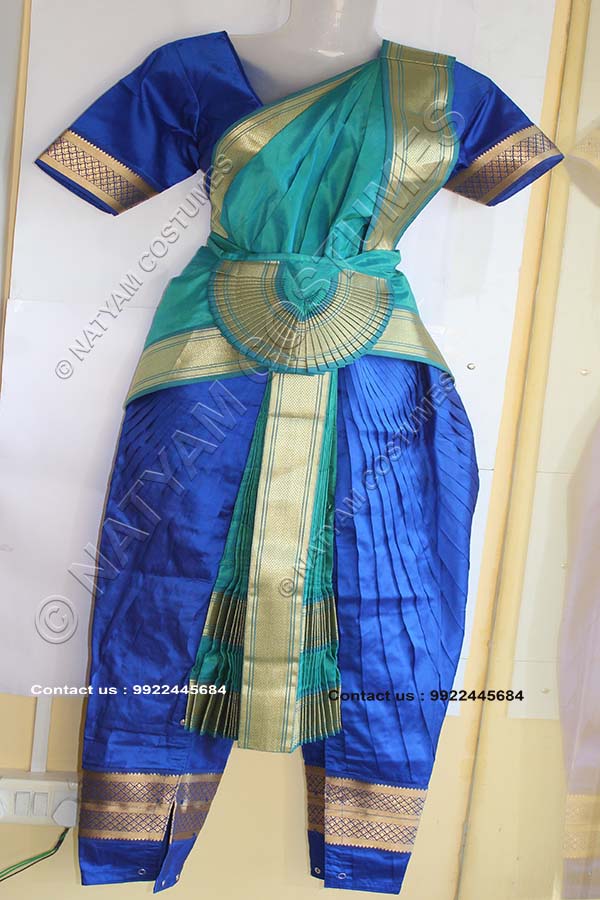 blue Bharatanatyam dress
