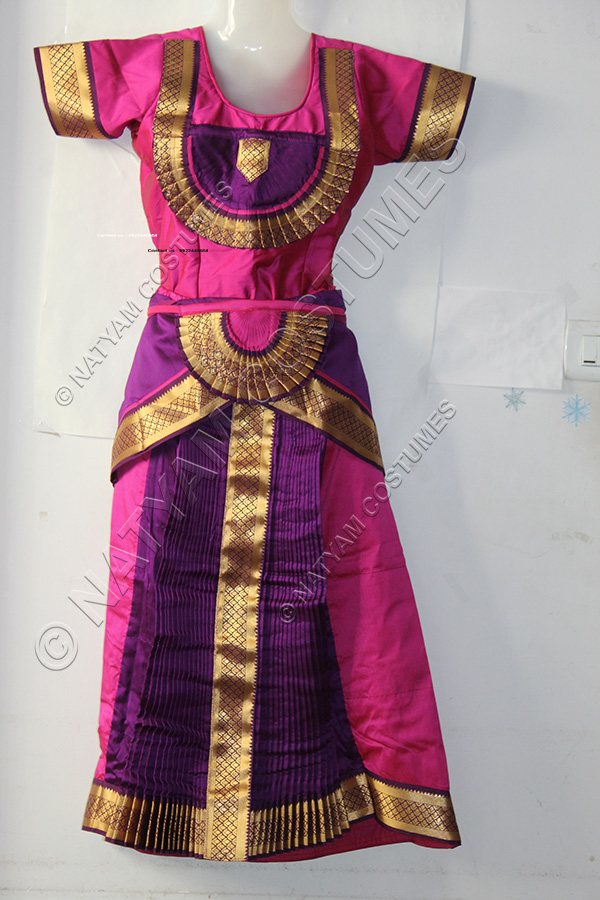 Magenta Bharatanatyam Skirt costume