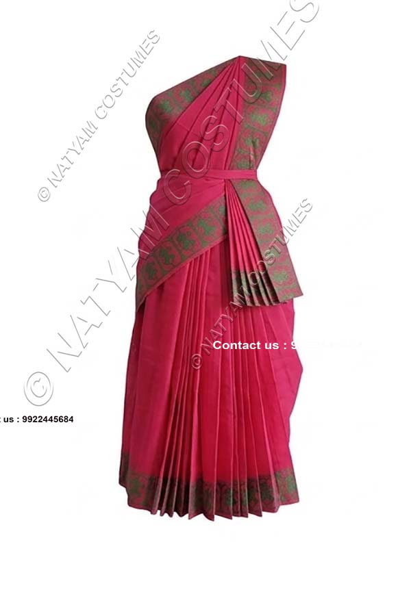 Pre-stitched Practice Saree -Model5 - Rose Pink