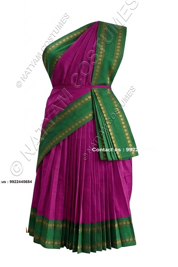 Pre-stitched Practice Saree -Model5 - Pink Maddar