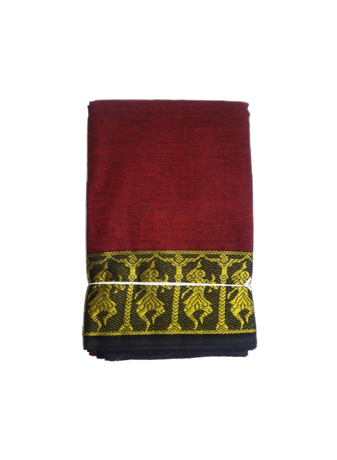 maroon with golden yellow boarder 3pcs