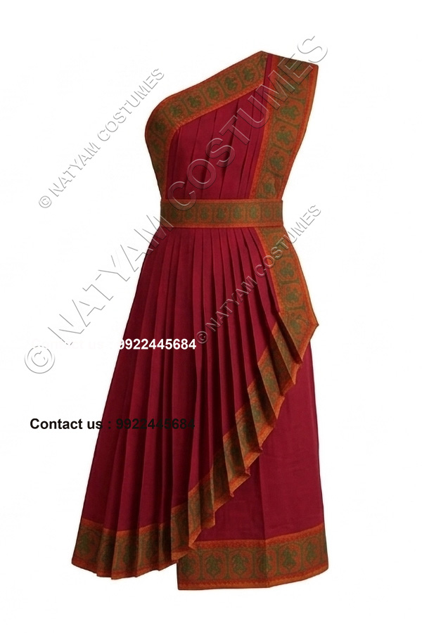 model3 stitched practice saree pompeian maroon