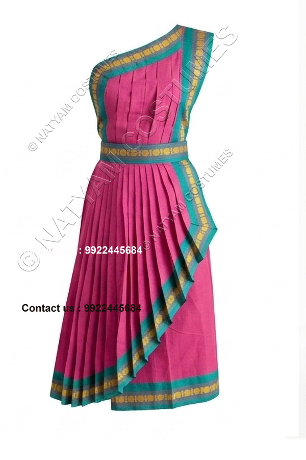 model3 stitched practice saree rose carmine