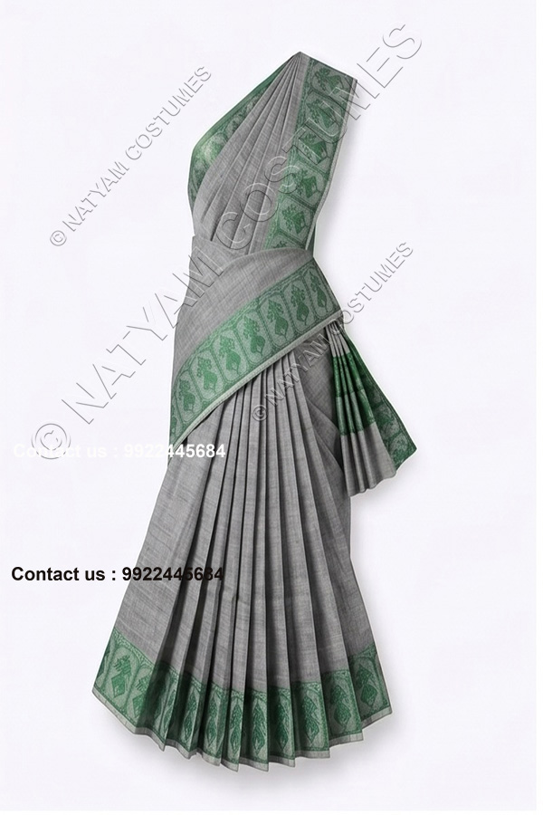 practise saree stitched grey