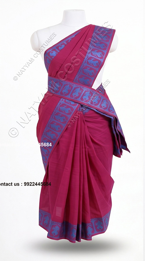 practise saree stitched rani 