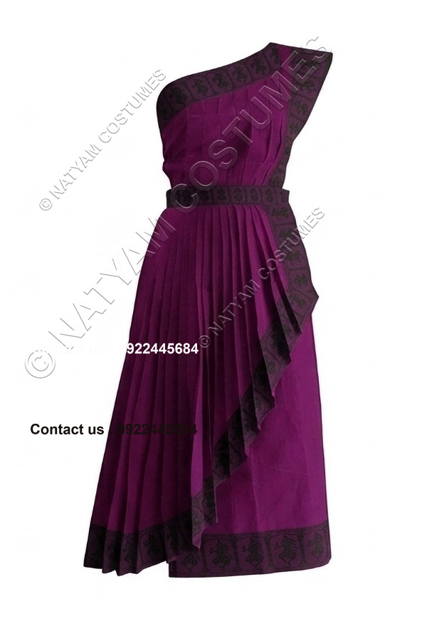 readymade practice saree dark magenta with black boarder