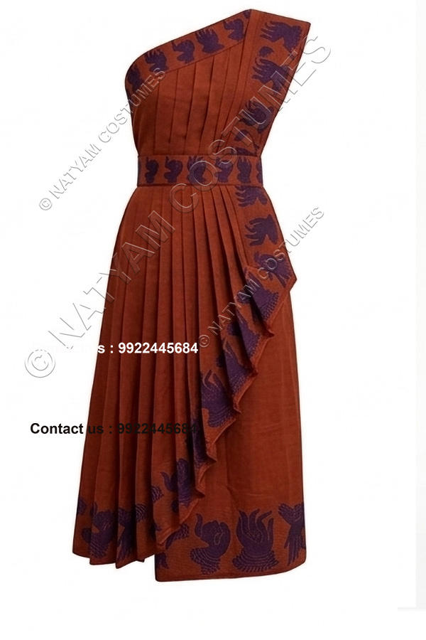 readymade practice saree model3 teracotta