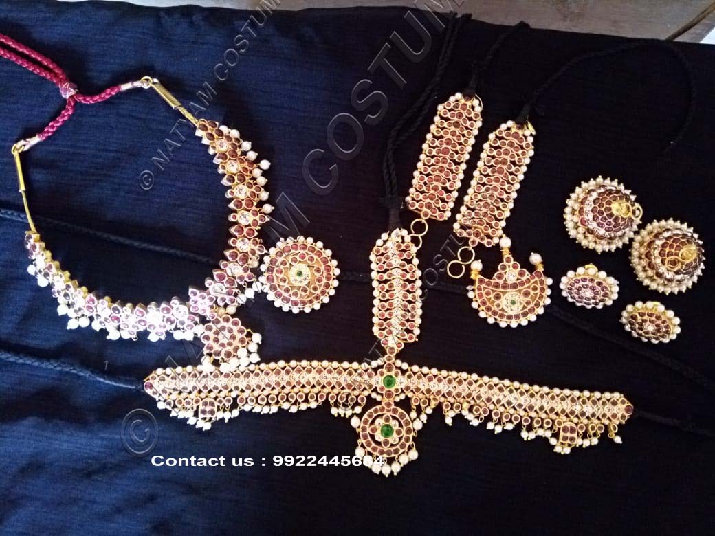 real temple jewellery kempu silver