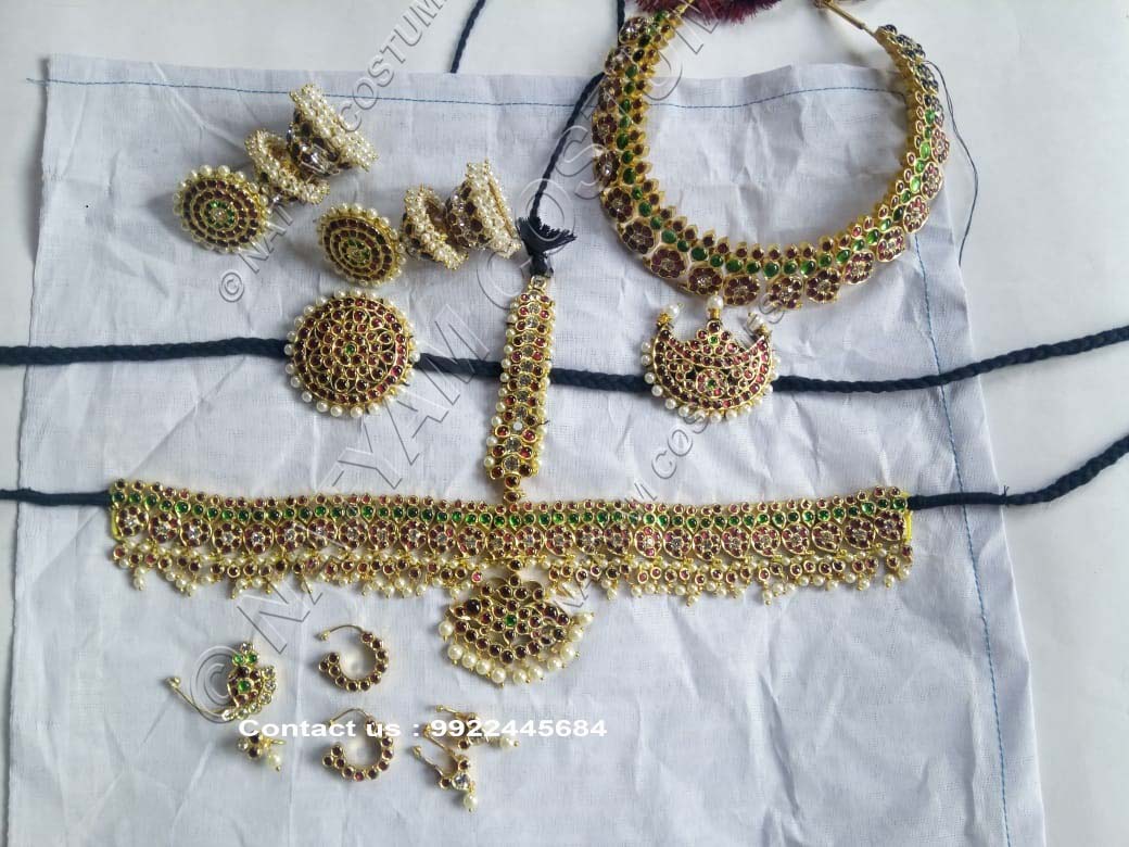 real temple jewellery kempu silver