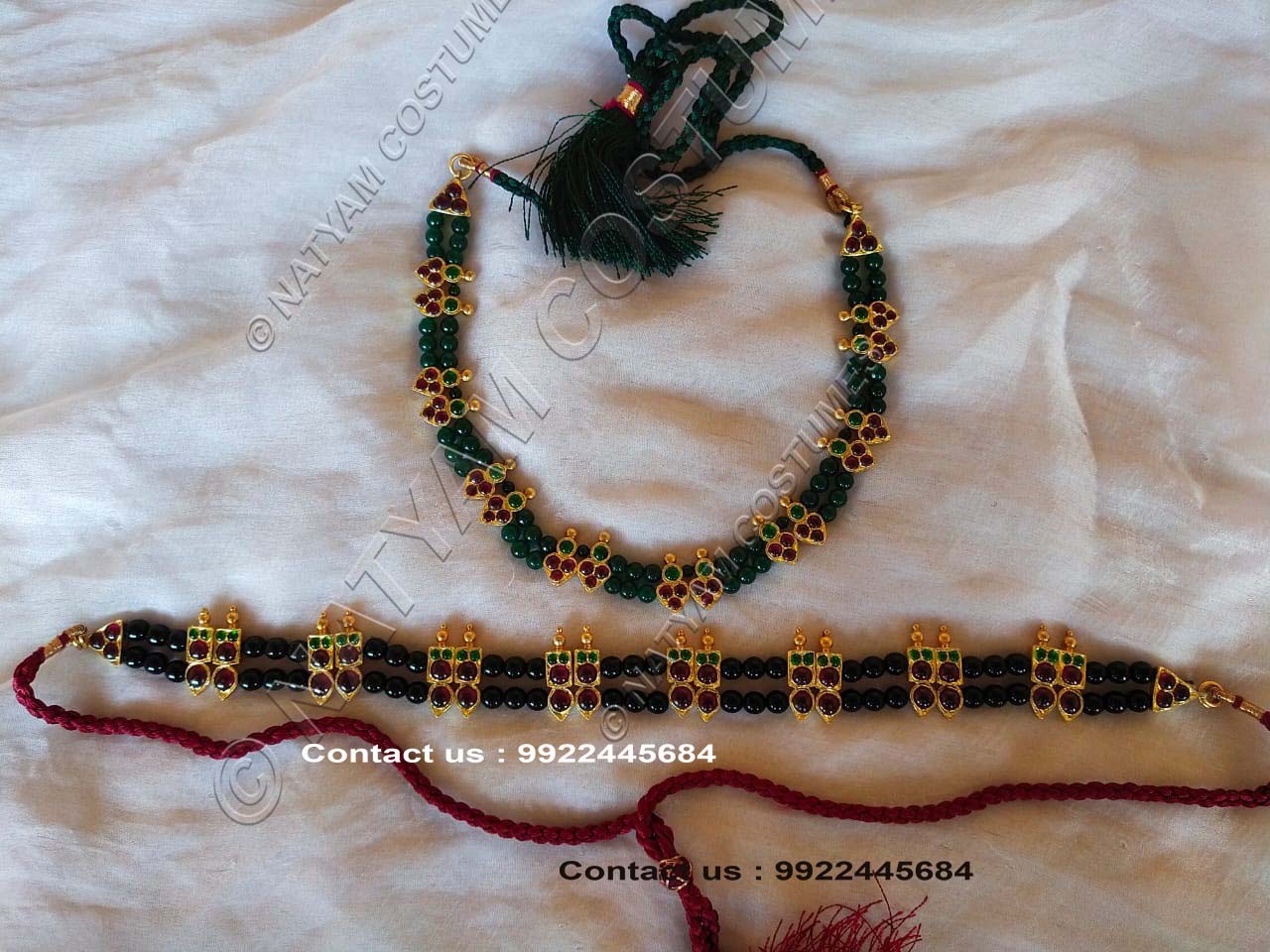 real temple jewellery kempu silver