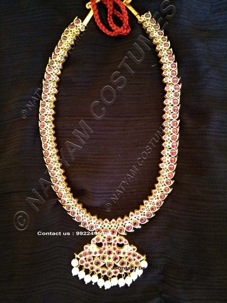 real temple jewellery kempu silver