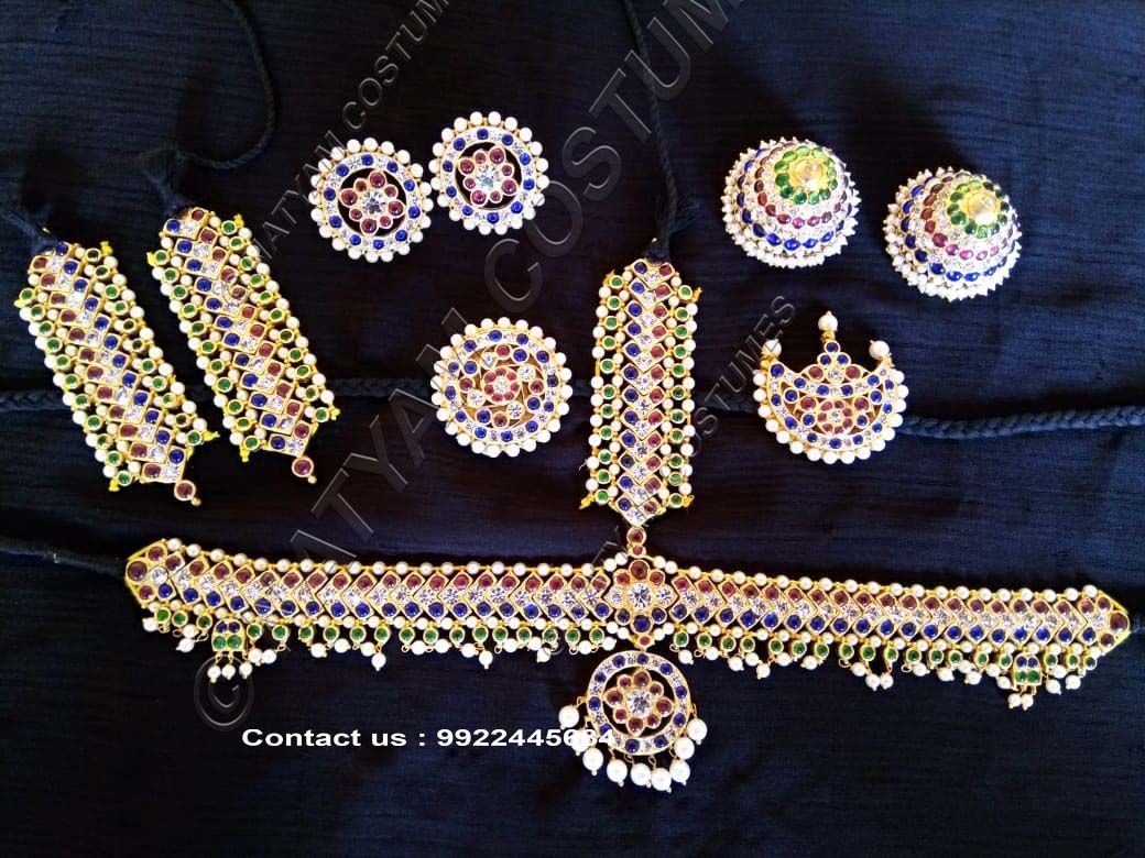 real temple jewellery kempu silver