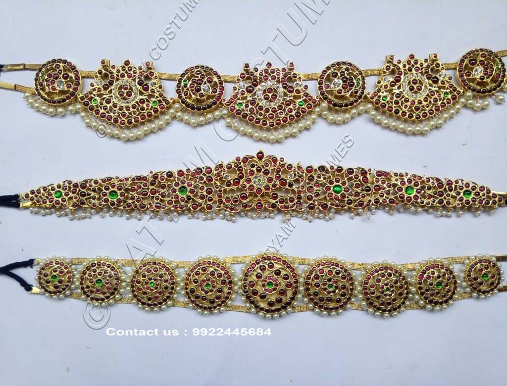 real temple jewellery kempu silver