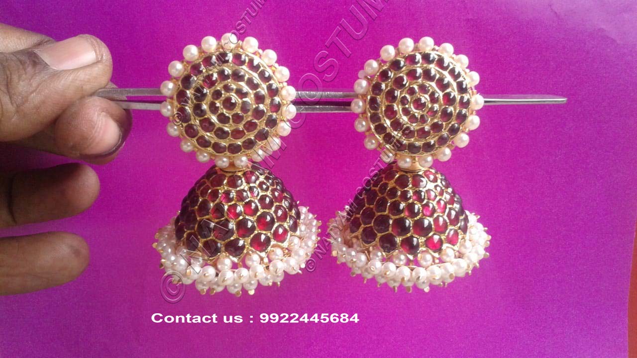 real temple jewellery kempu silver