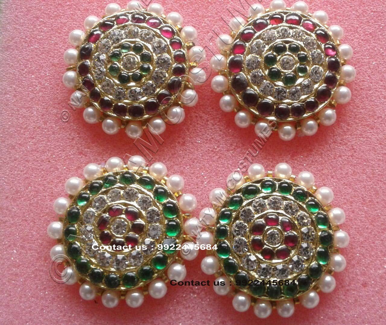 real temple jewellery kempu silver