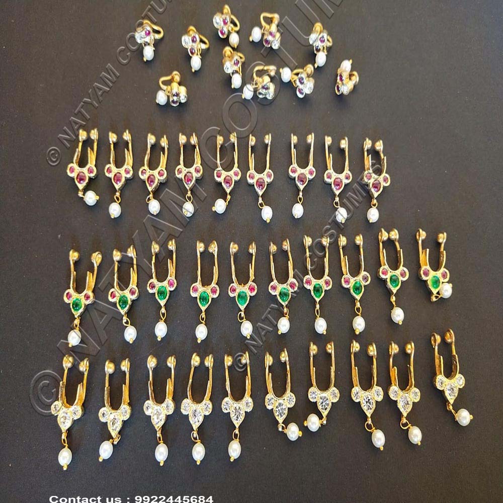 real temple jewellery kempu silver nosepin 1