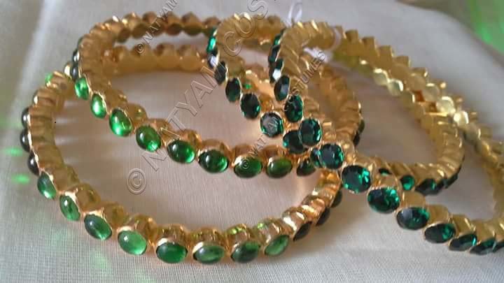 real temple kempu silver jewellery bangales 11