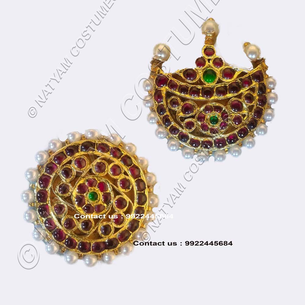 real temple kempu silver jewellery sun moon 10