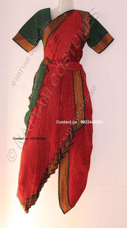 Dhoti Dress Bright Maroon