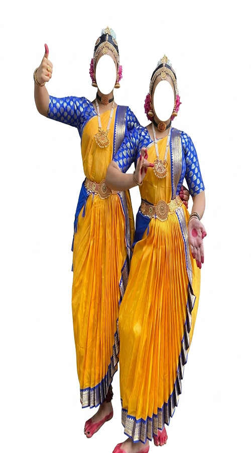 dhoti dress –orange