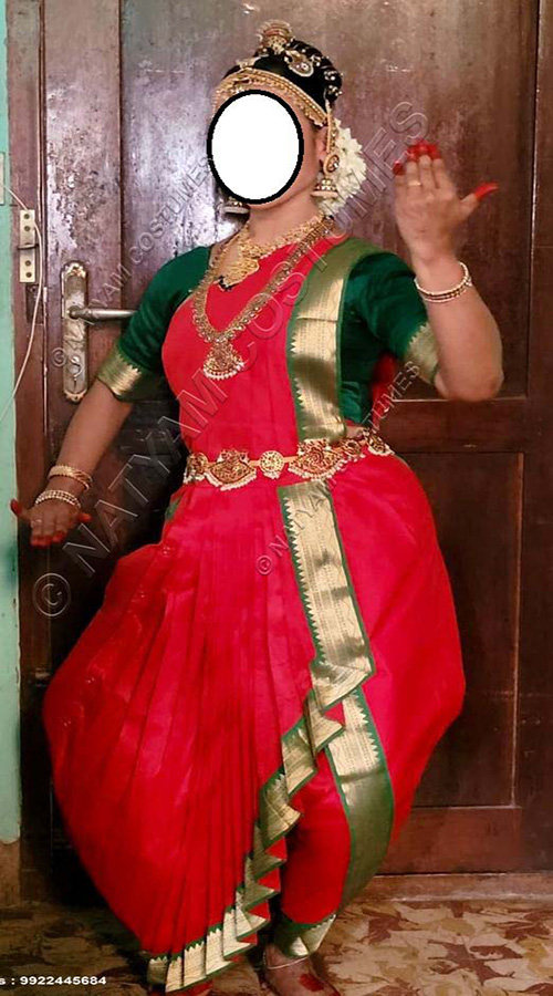 dhoti dress – red